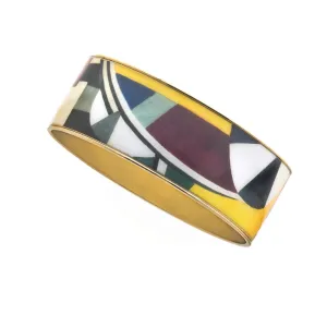MAYA Geometric Blocks Bangle Bracelet 1"