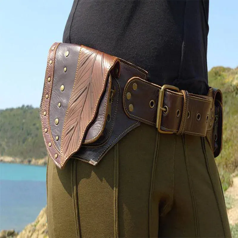 Medieval Leather Belt Pouch