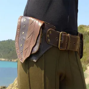 Medieval Leather Belt Pouch