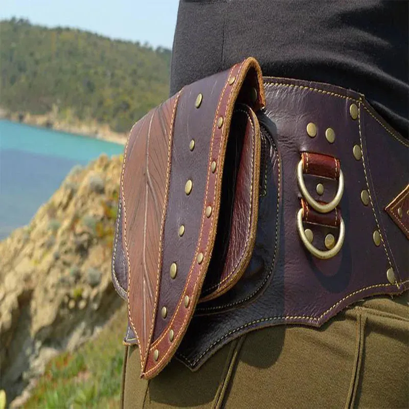 Medieval Leather Belt Pouch