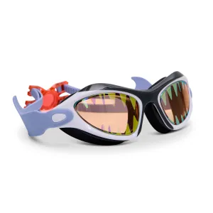Megamouth Kids' Shark Swim Goggle | Summer Pool Essentials - Great Bite White