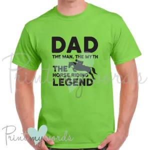 Men's The Horse Riding Legend Equestrian T-Shirt Polo Shirt
