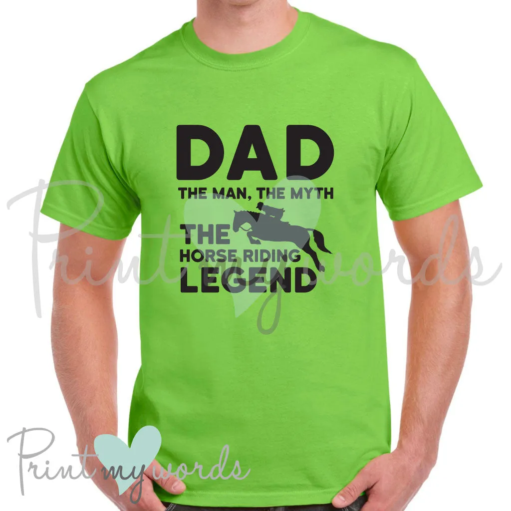 Men's The Horse Riding Legend Equestrian T-Shirt Polo Shirt