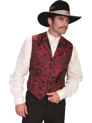 Men's Western Vest Collection: Rangewear Elegant Dragon Print