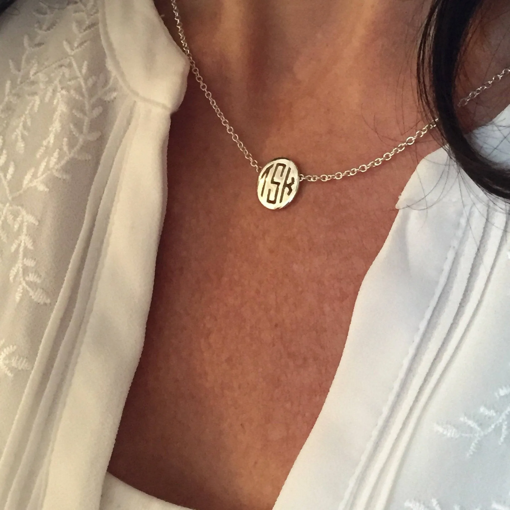 Mini Monogram Pendant