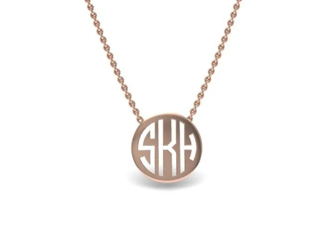 Mini Monogram Pendant