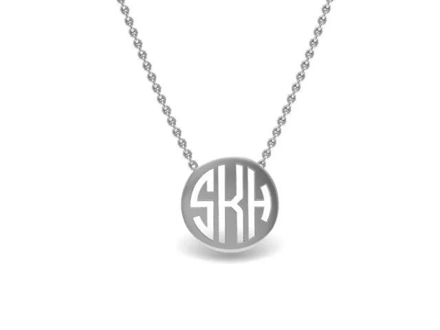 Mini Monogram Pendant