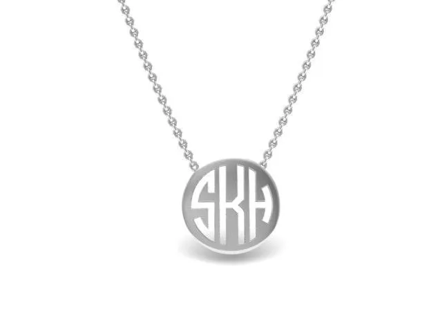 Mini Monogram Pendant