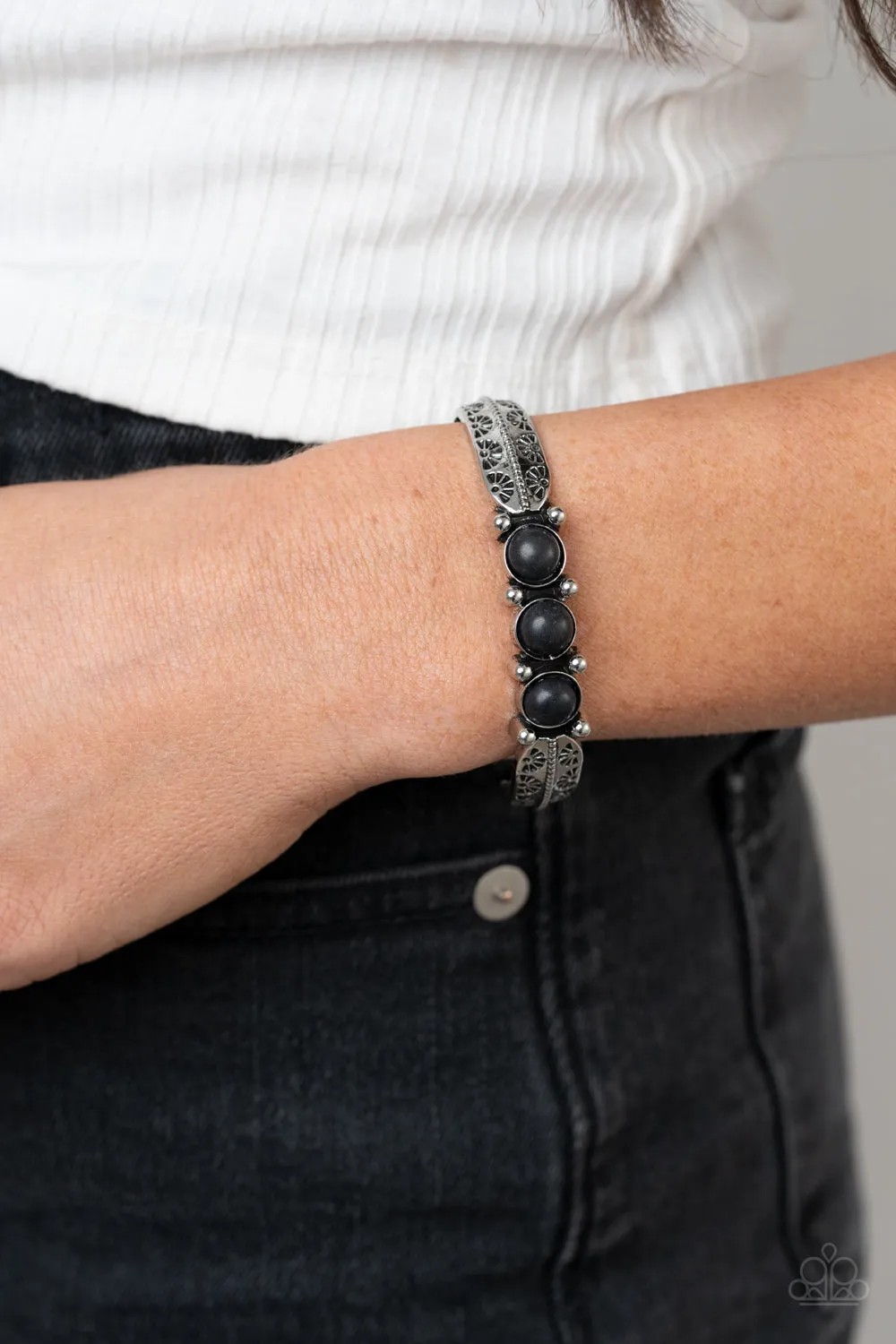 Mojave Glyphs - Black Bracelet