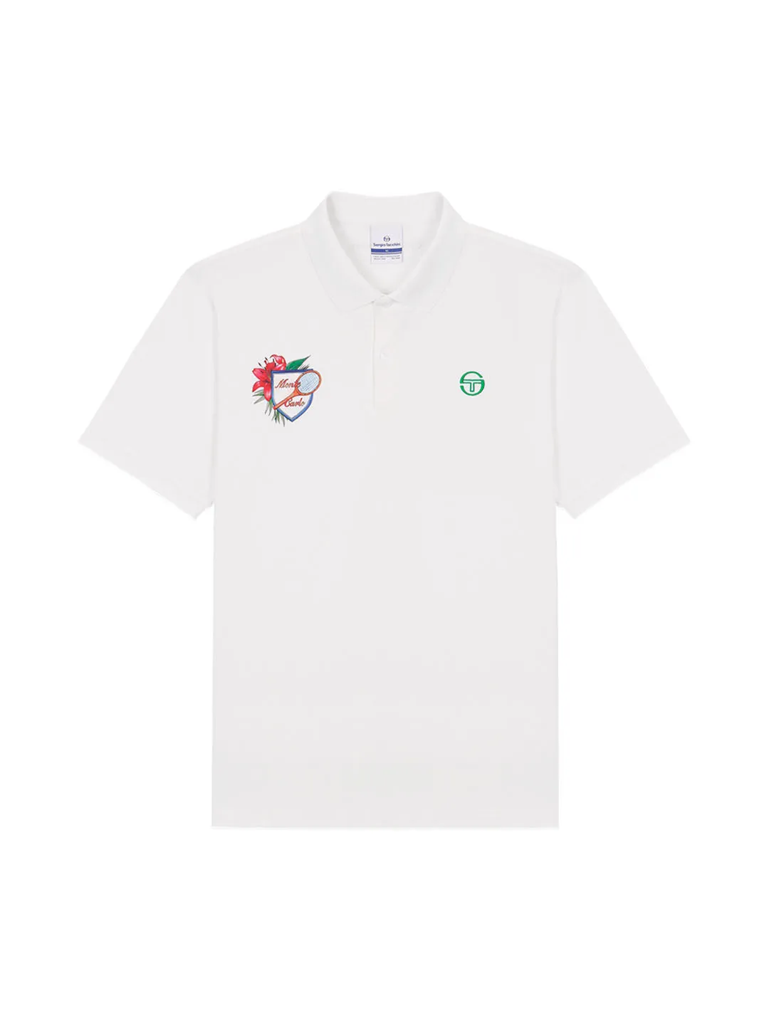 Monte Carlo Graphic Polo Shirt- Off White