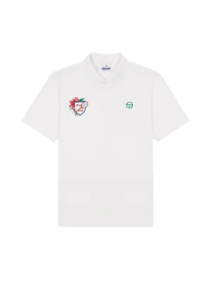 Monte Carlo Graphic Polo Shirt- Off White