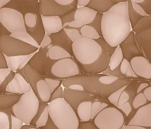 MOSAIC FABRIC / COPPER LEAF