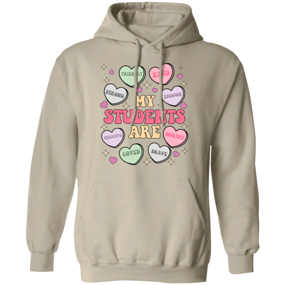 My Students Are My Valentine Hoodie – Gildan Pullover | Teacher Valentine’s Day Apparel | Cozy & Festive Gift