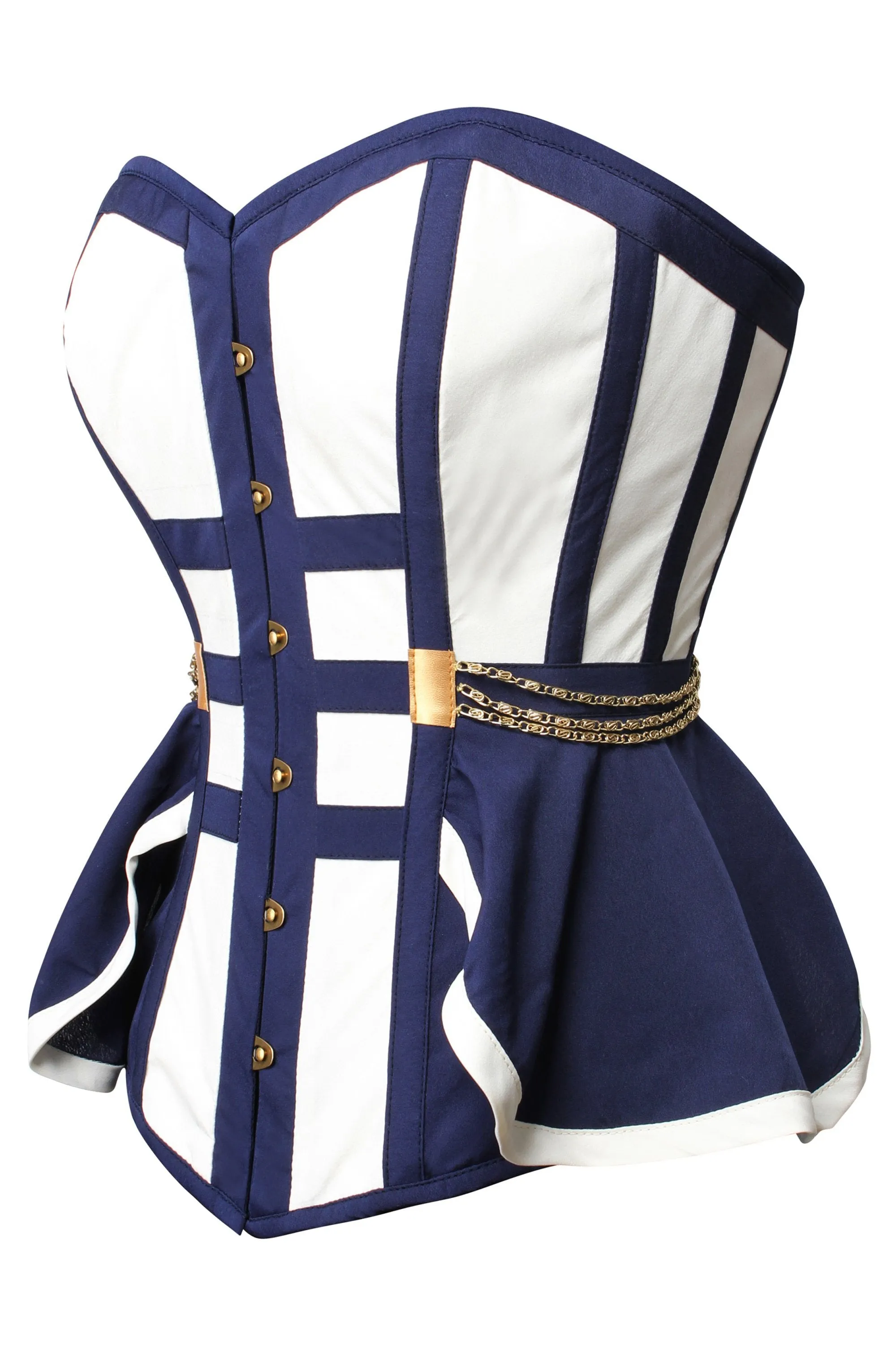 Naval Inspired Overbust Corset
