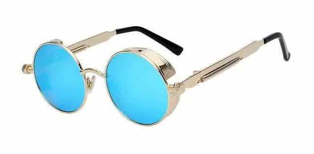 Neo Kung Fu Vintage Retro Round Ornate Sunglasses