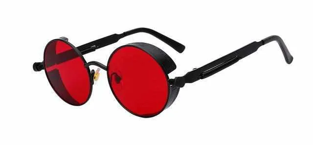 Neo Kung Fu Vintage Retro Round Ornate Sunglasses
