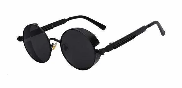 Neo Kung Fu Vintage Retro Round Ornate Sunglasses