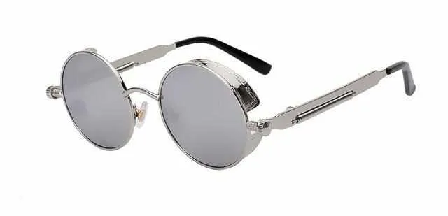 Neo Kung Fu Vintage Retro Round Ornate Sunglasses