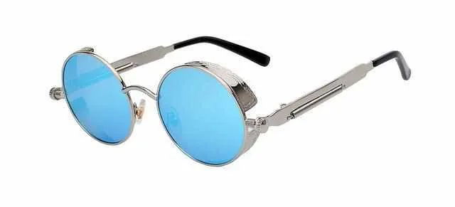 Neo Kung Fu Vintage Retro Round Ornate Sunglasses