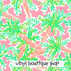 Nibbles Palm Tree Lilly Inspired Printed Patterned Craft Vinyl