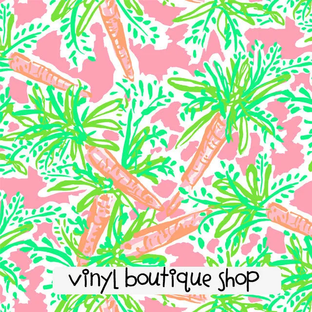 Nibbles Palm Tree Lilly Inspired Printed Patterned Craft Vinyl
