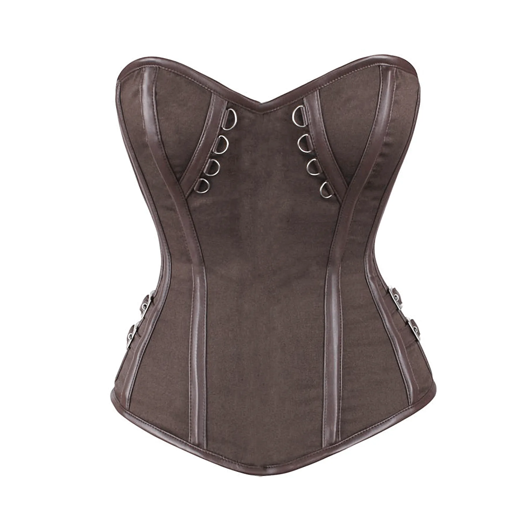 Niqui Overbust Cotton Steampunk Corset