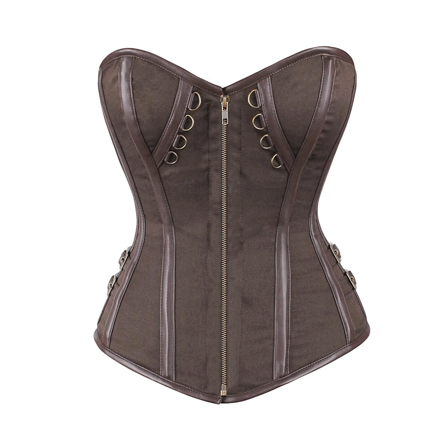 Niqui Overbust Cotton Steampunk Corset