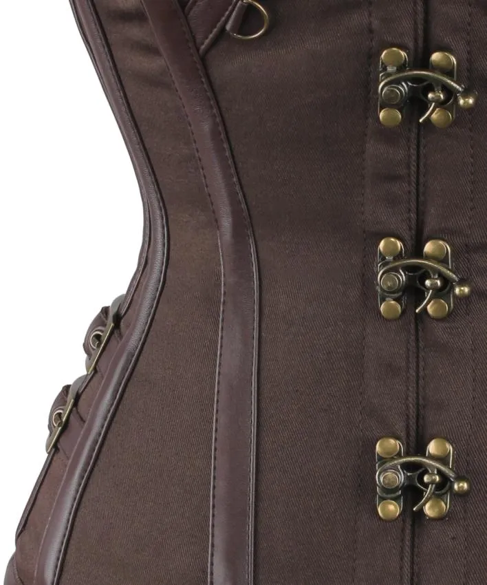 Niqui Overbust Cotton Steampunk Corset