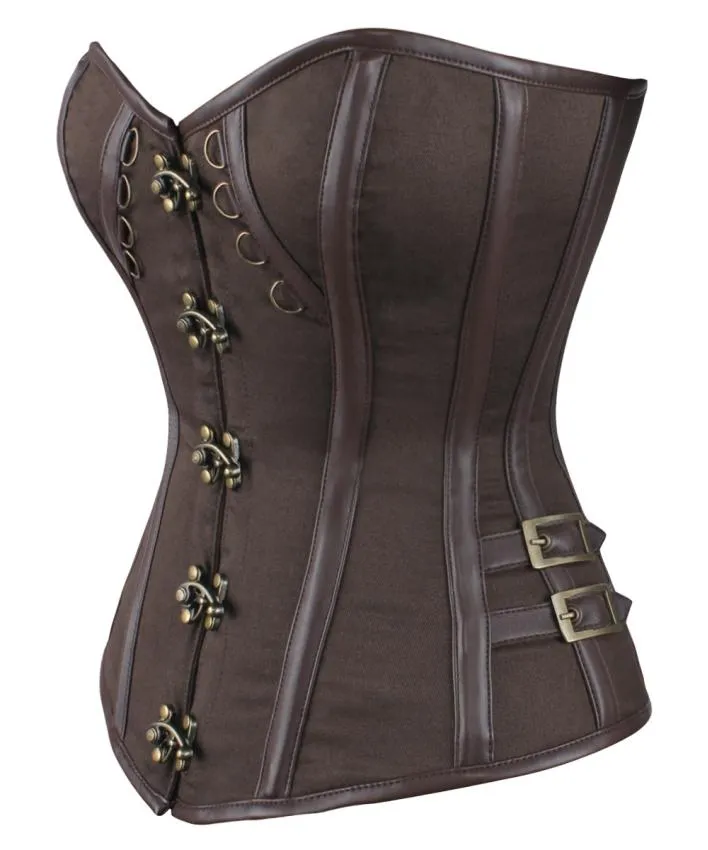 Niqui Overbust Cotton Steampunk Corset