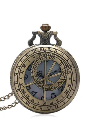 Numerical Bronze Pocket Watch (C)