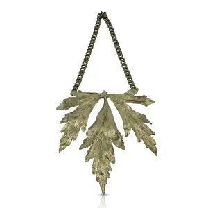 One-Of-A-Kind Brass & Raw Emerald Necklace