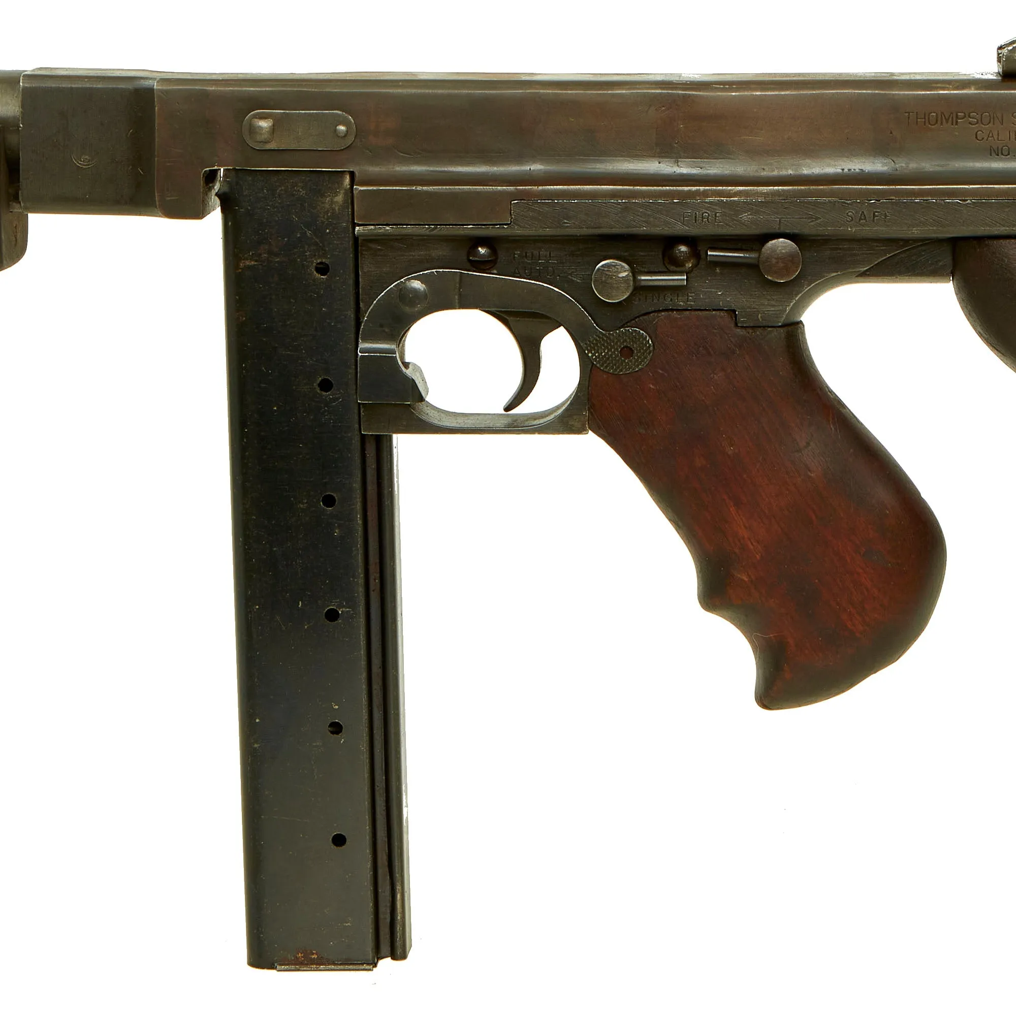 Original U.S. WWII Thompson M1 Display Submachine Gun by Auto Ordnance Serial NO. 326299 - Original WWII Parts