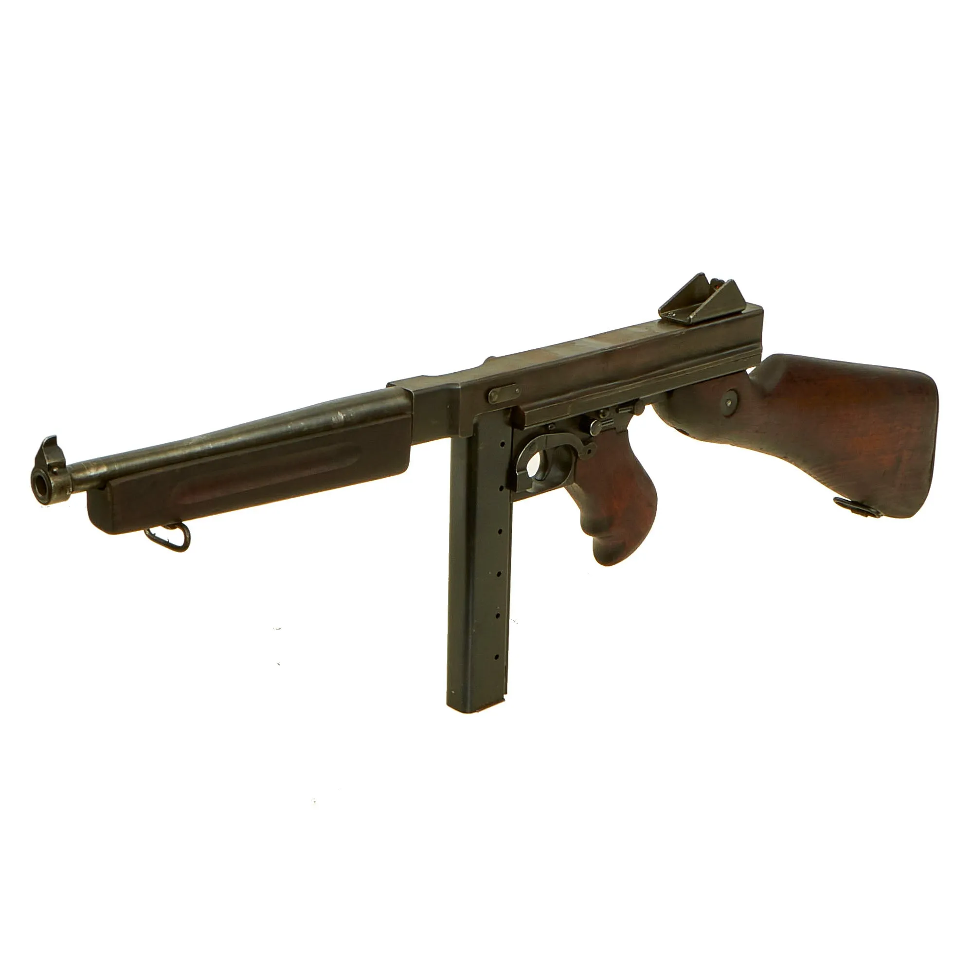 Original U.S. WWII Thompson M1 Display Submachine Gun by Auto Ordnance Serial NO. 326299 - Original WWII Parts
