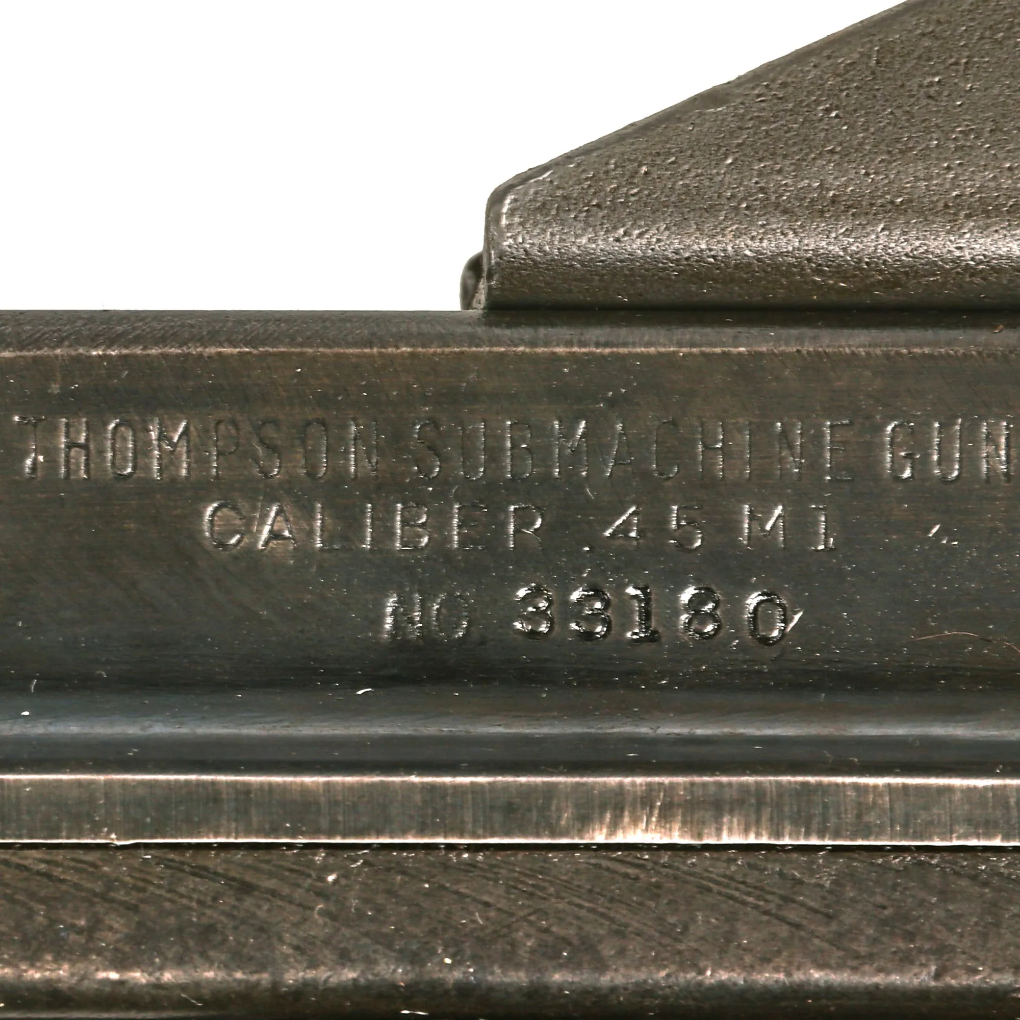 Original U.S. WWII Thompson M1 Display Submachine Gun by Auto Ordnance Serial NO. 33180 - Original WWII Parts