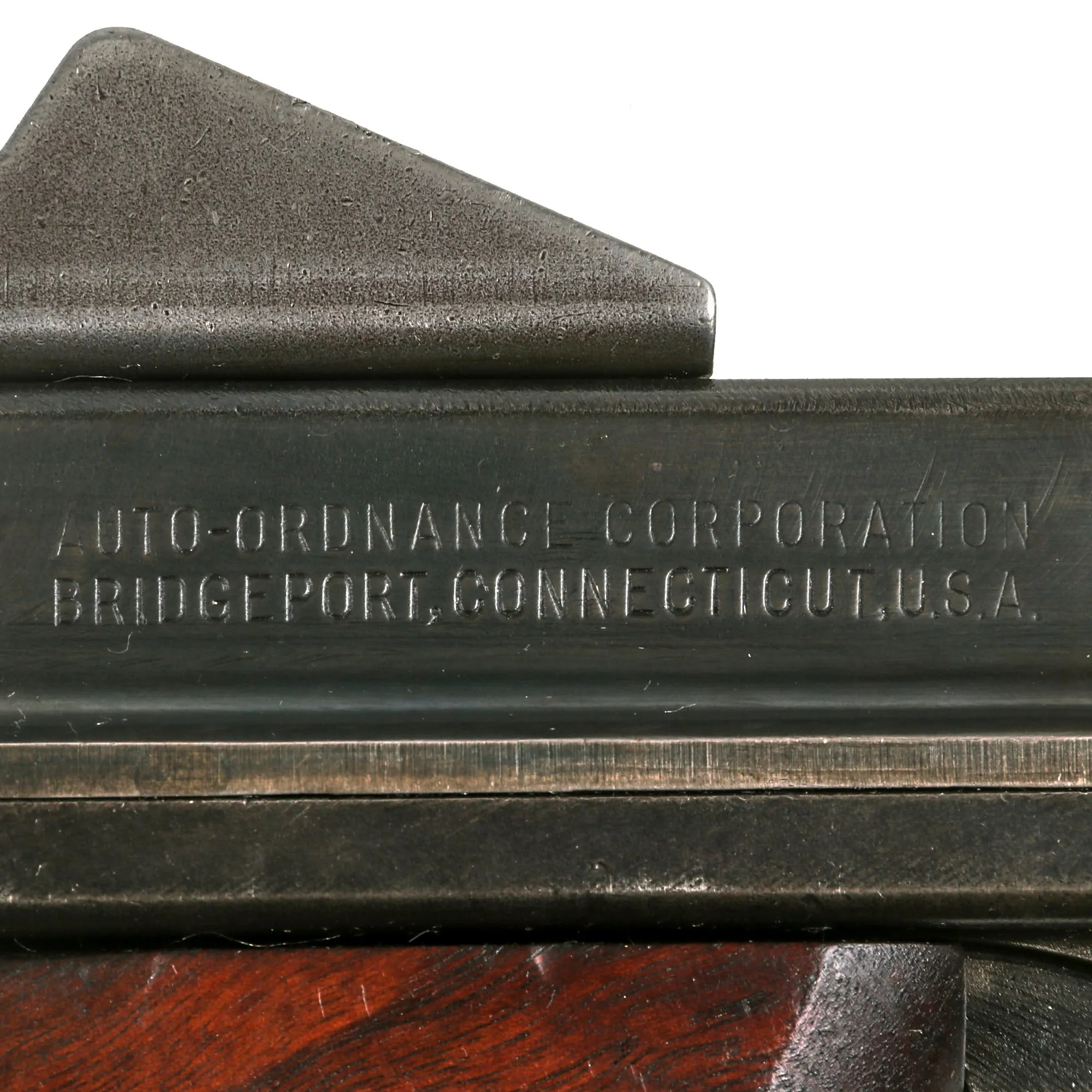 Original U.S. WWII Thompson M1 Display Submachine Gun by Auto Ordnance Serial NO. 33180 - Original WWII Parts