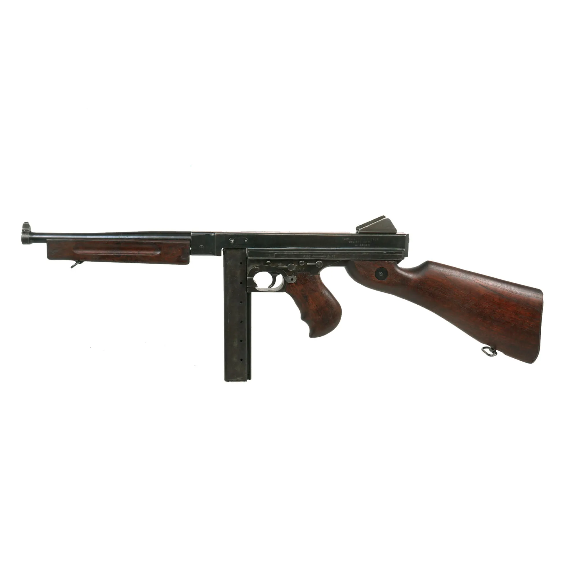 Original U.S. WWII Thompson M1 Display Submachine Gun by Auto Ordnance Serial NO. 33180 - Original WWII Parts