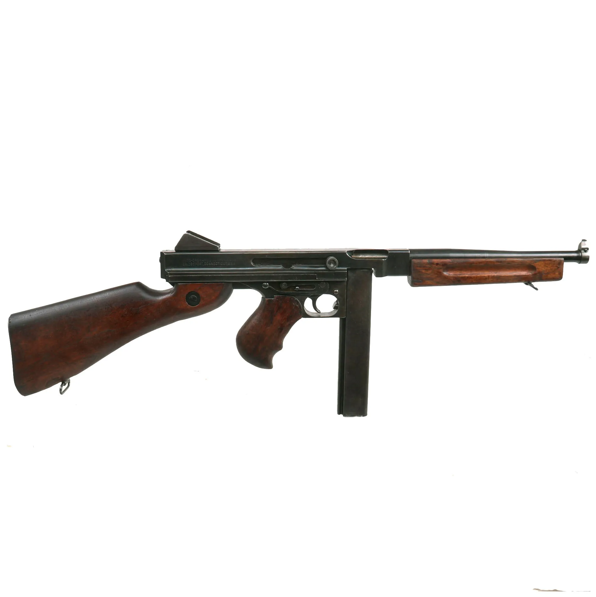 Original U.S. WWII Thompson M1 Display Submachine Gun by Auto Ordnance Serial NO. 33180 - Original WWII Parts