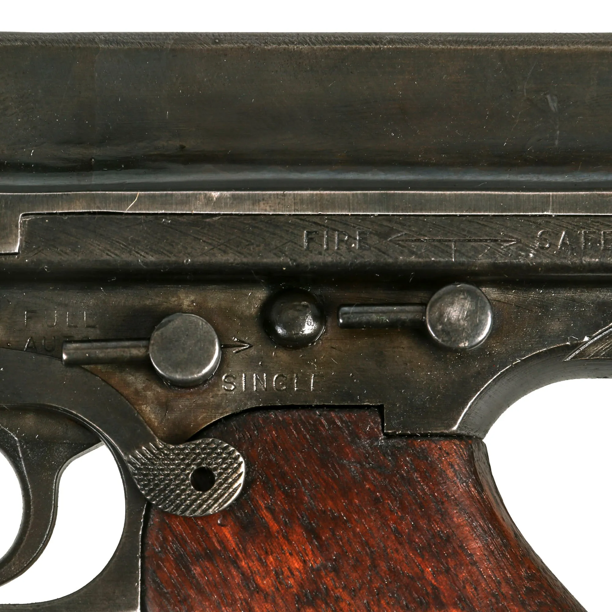 Original U.S. WWII Thompson M1 Display Submachine Gun by Auto Ordnance Serial NO. 33180 - Original WWII Parts