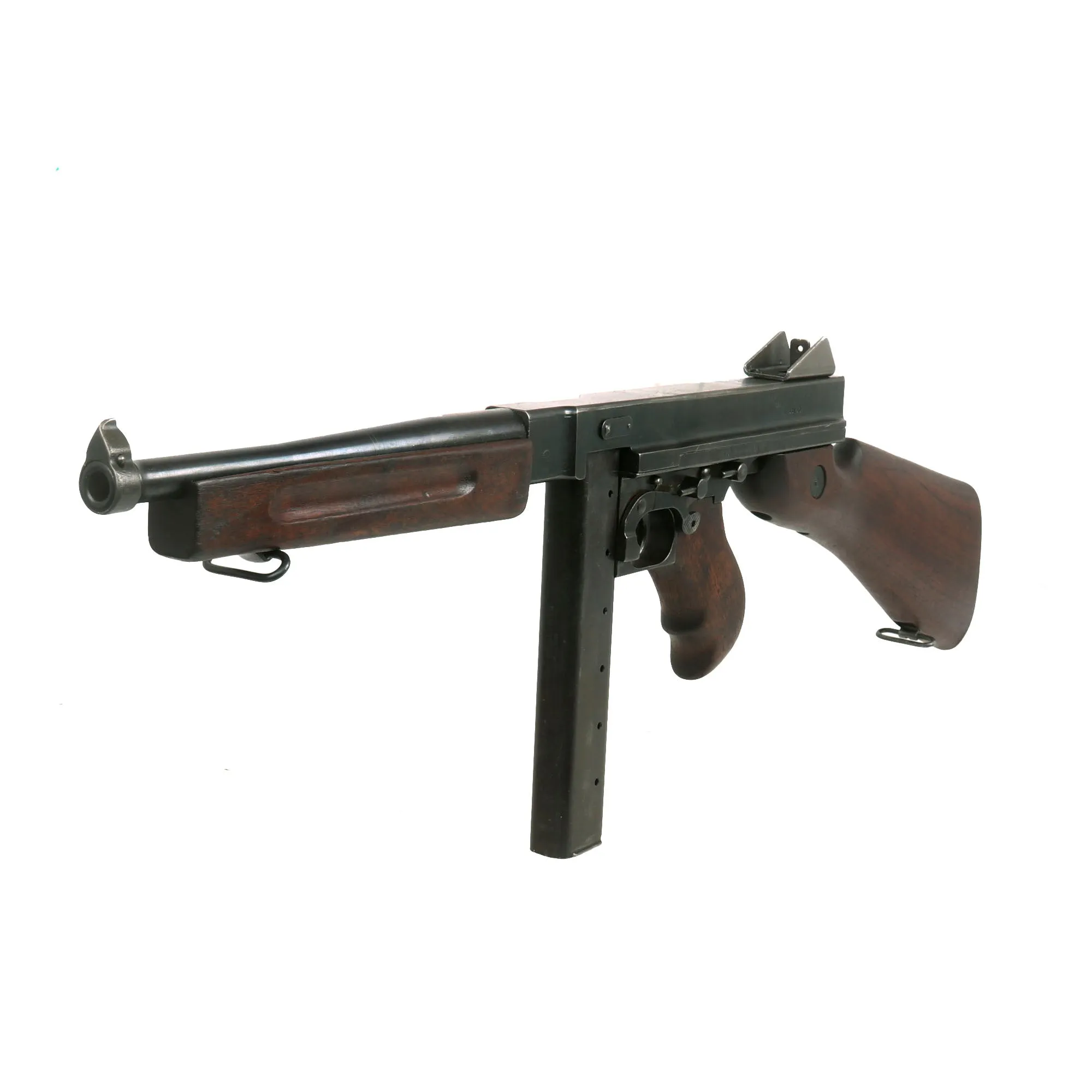 Original U.S. WWII Thompson M1 Display Submachine Gun by Auto Ordnance Serial NO. 33180 - Original WWII Parts