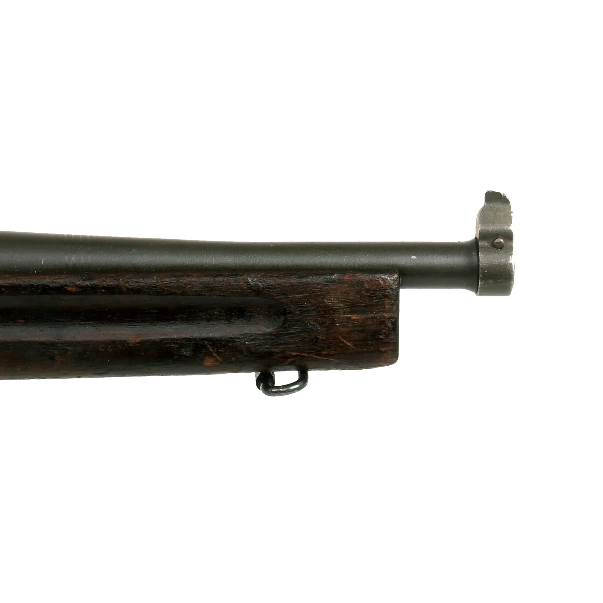 Original U.S. WWII Thompson M1A1 Display Submachine Gun with Aluminum Receiver, Live Barrel & Magazine