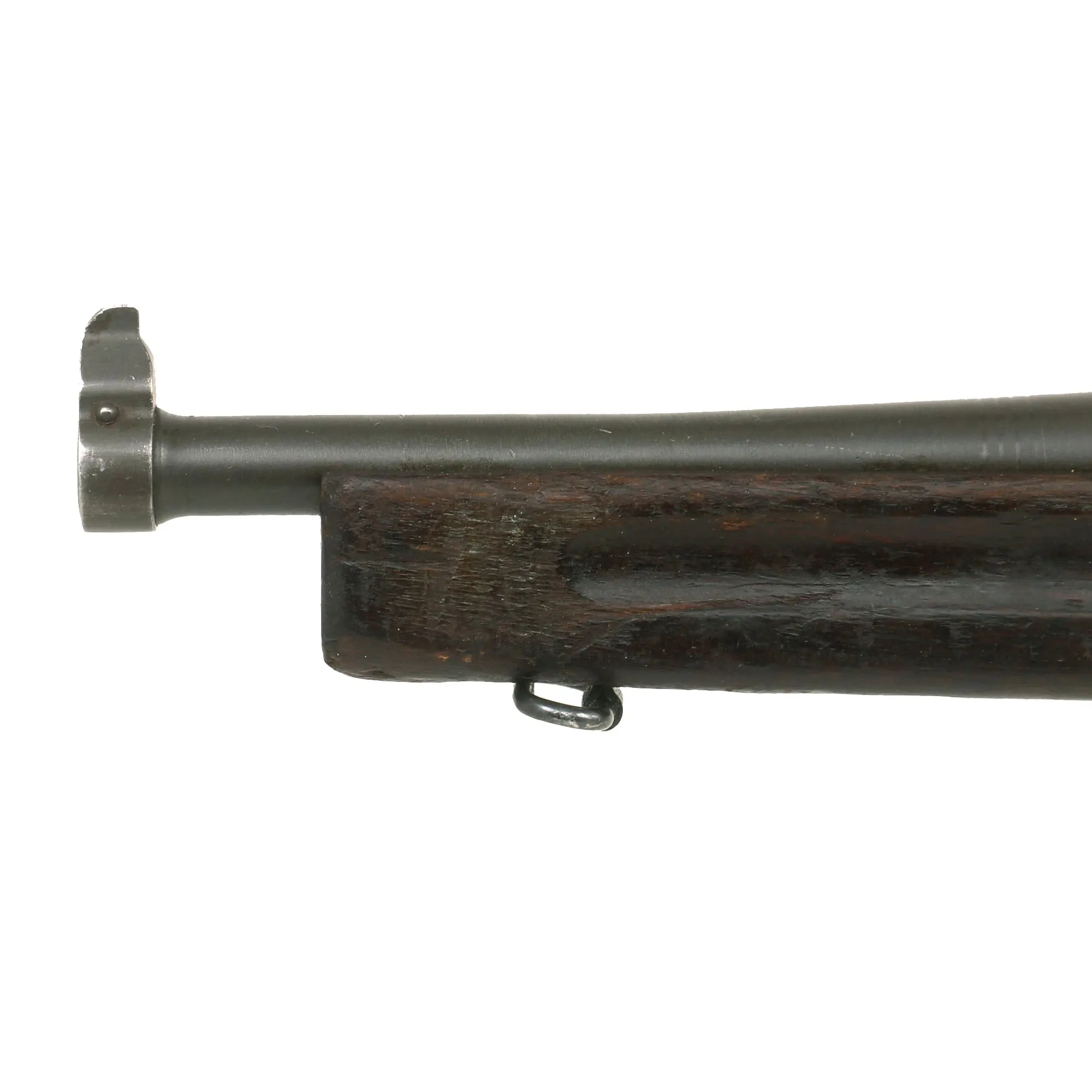 Original U.S. WWII Thompson M1A1 Display Submachine Gun with Aluminum Receiver, Live Barrel & Magazine
