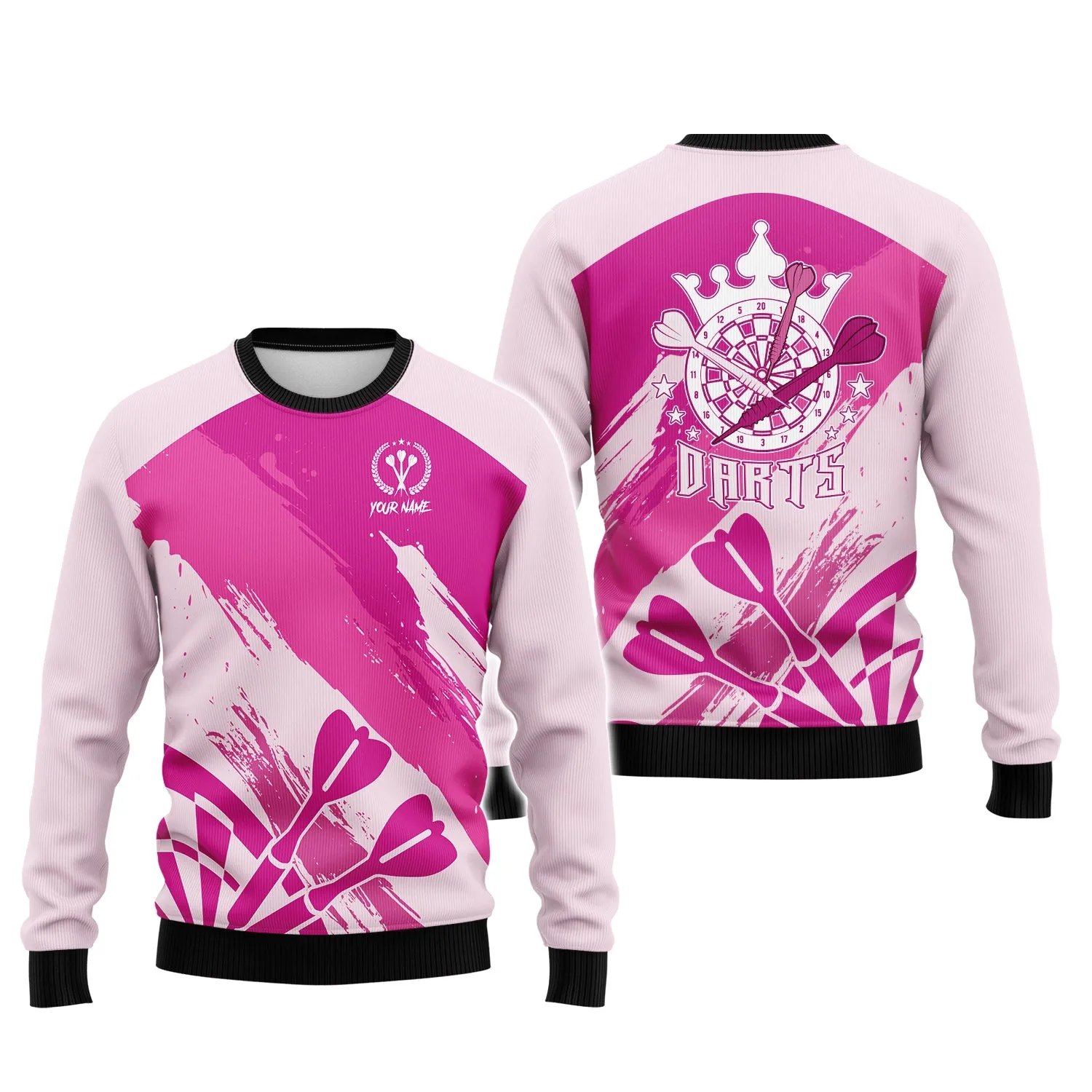 Personalized Name Darts Pink 3D Printed Shirts