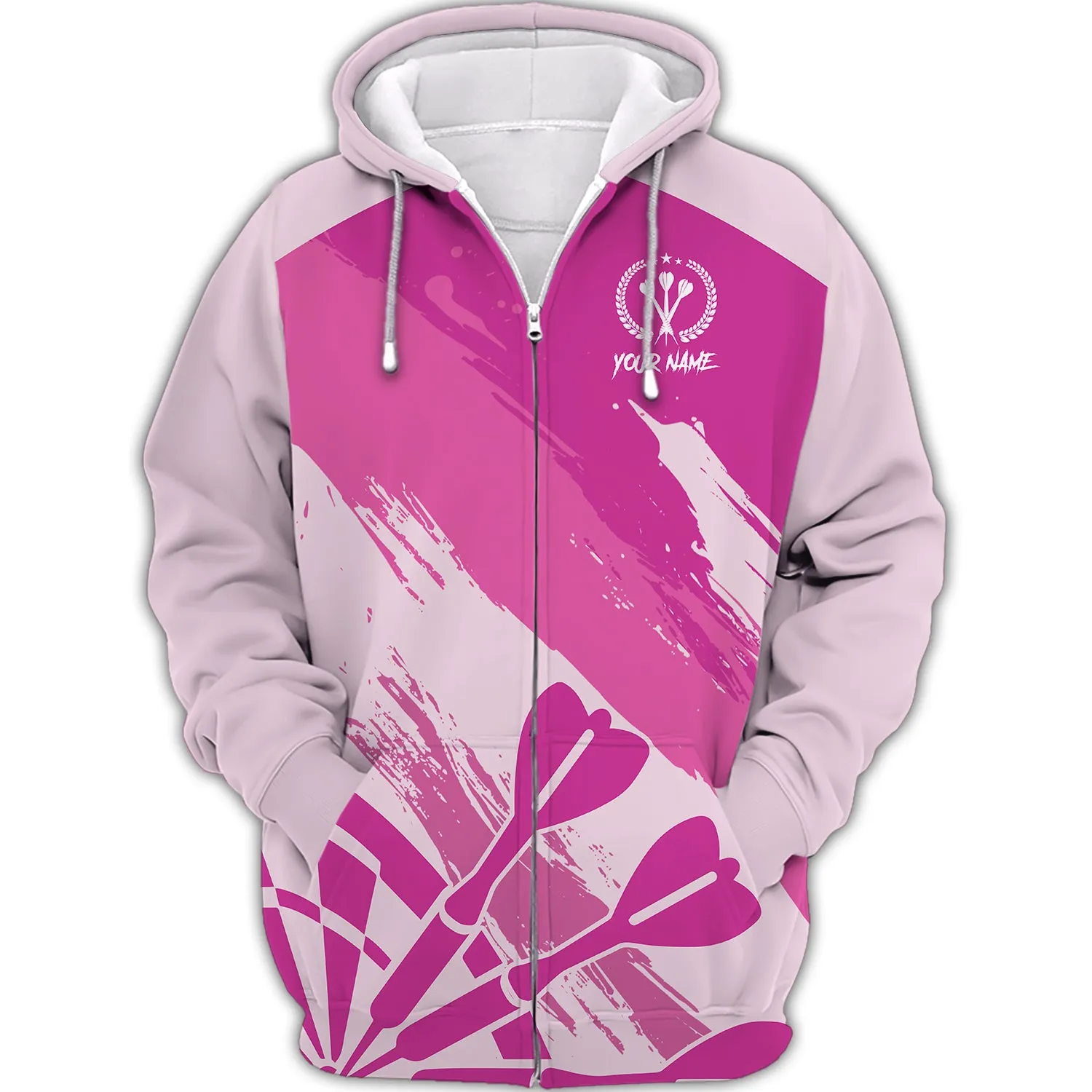 Personalized Name Darts Pink 3D Printed Shirts