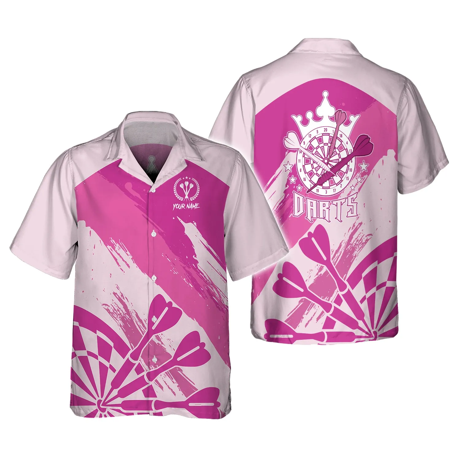 Personalized Name Darts Pink 3D Printed Shirts