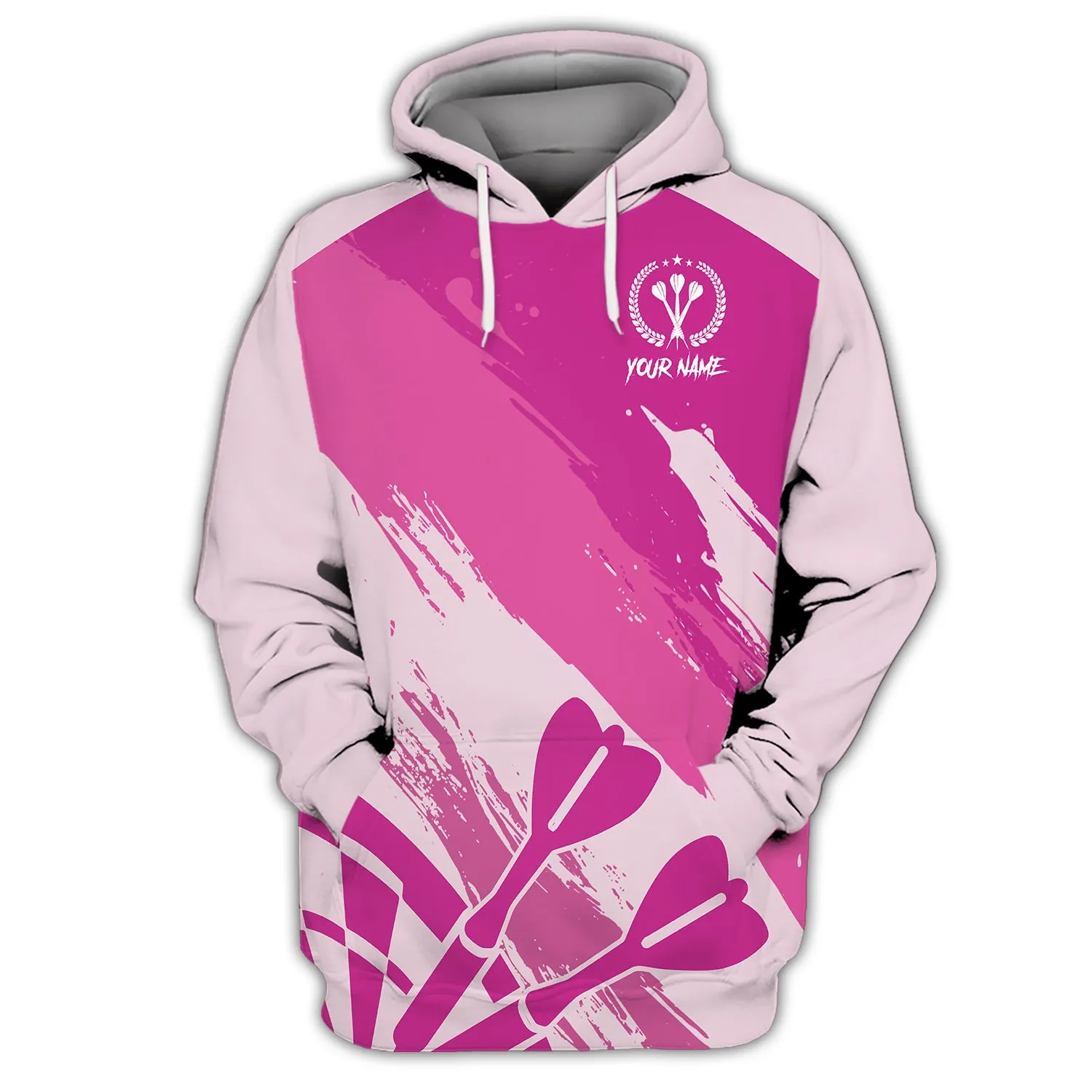 Personalized Name Darts Pink 3D Printed Shirts
