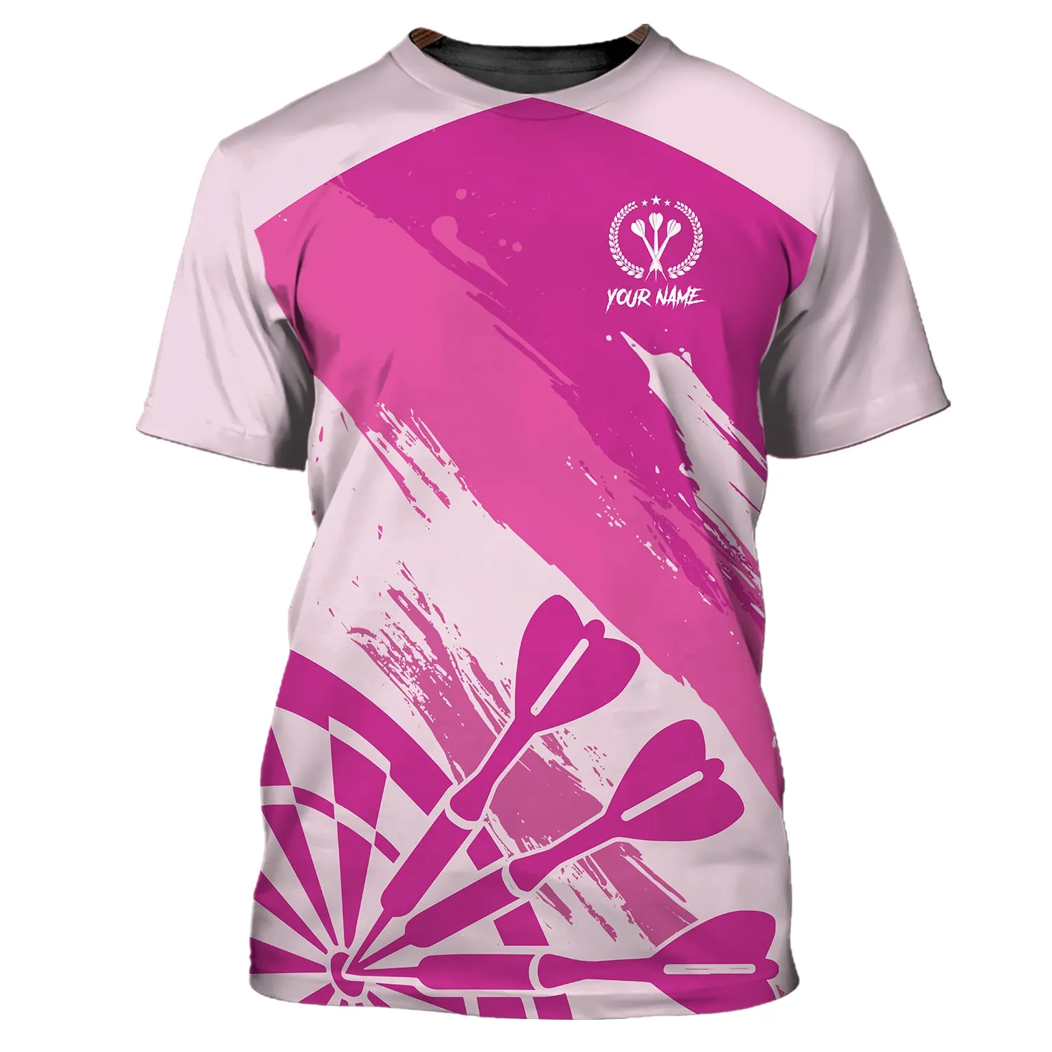 Personalized Name Darts Pink 3D Printed Shirts
