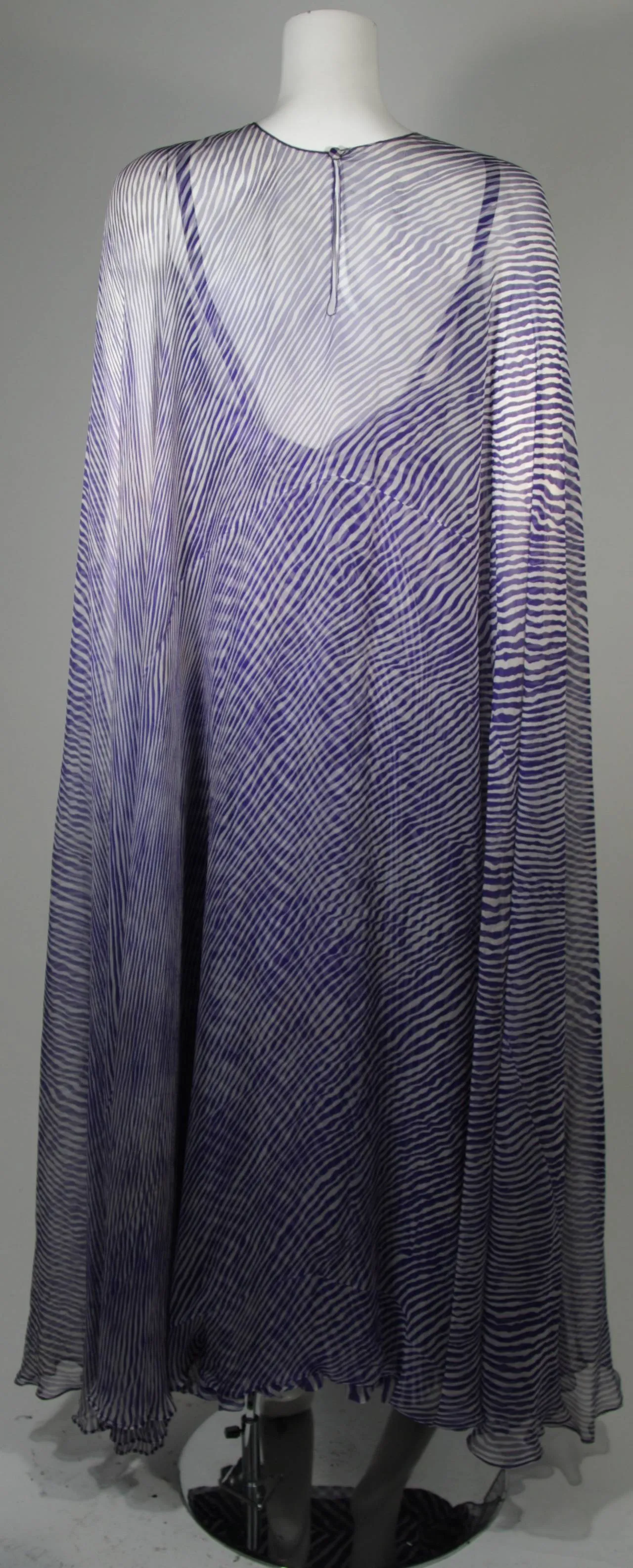 PERTEGAZ Couture Gown with Kaftan Overlay and Belt Size Small