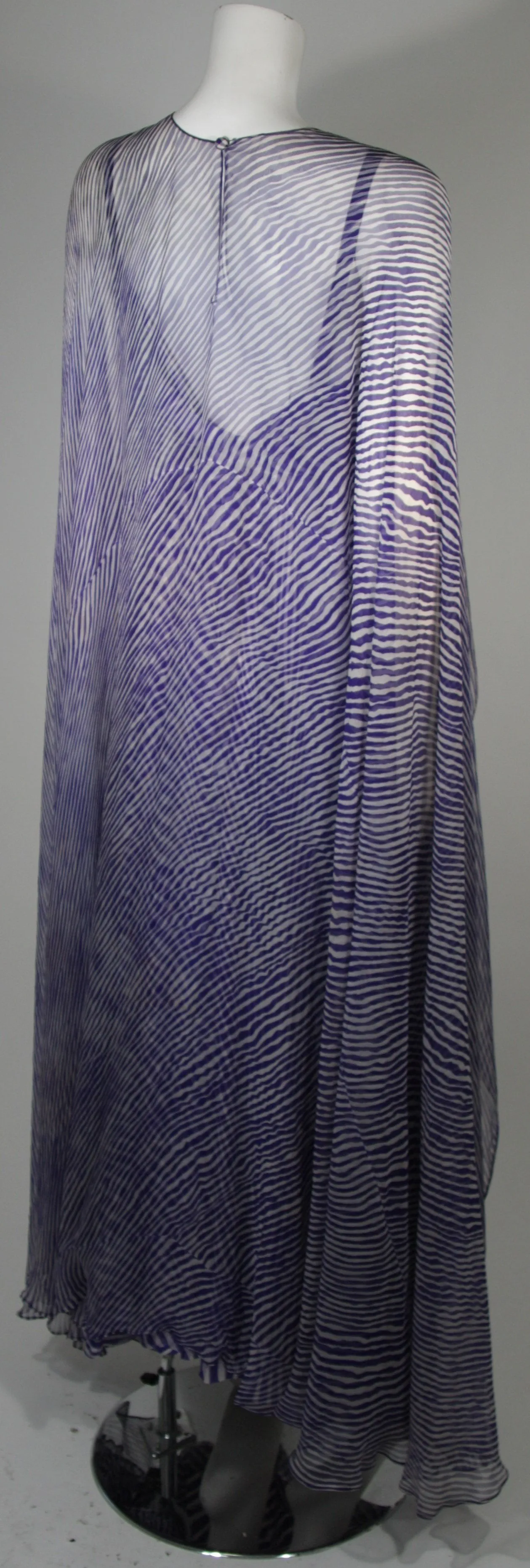 PERTEGAZ Couture Gown with Kaftan Overlay and Belt Size Small