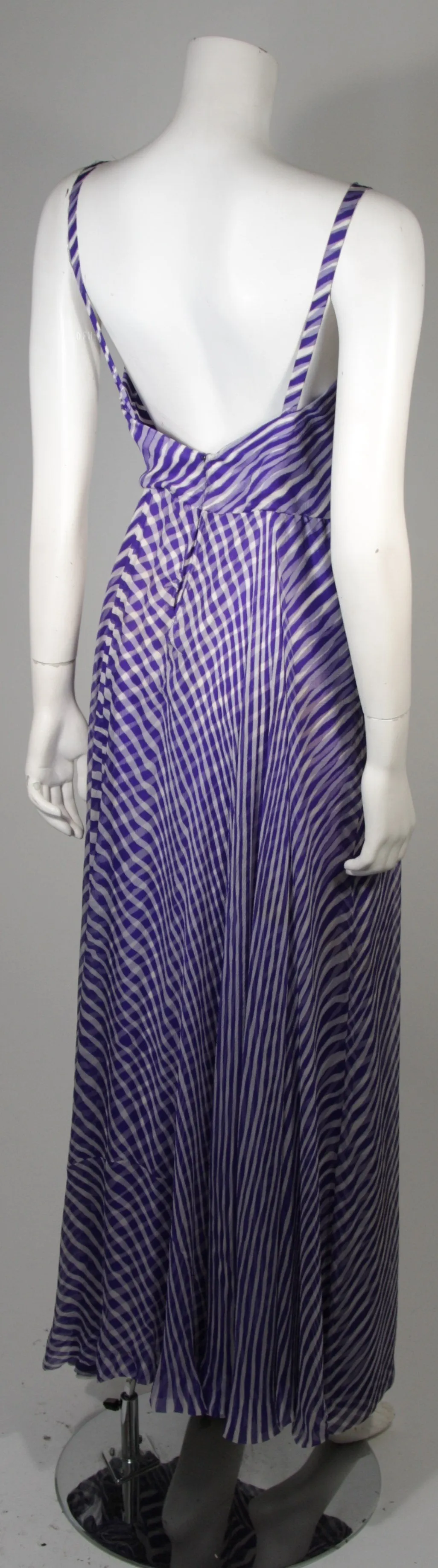 PERTEGAZ Couture Gown with Kaftan Overlay and Belt Size Small