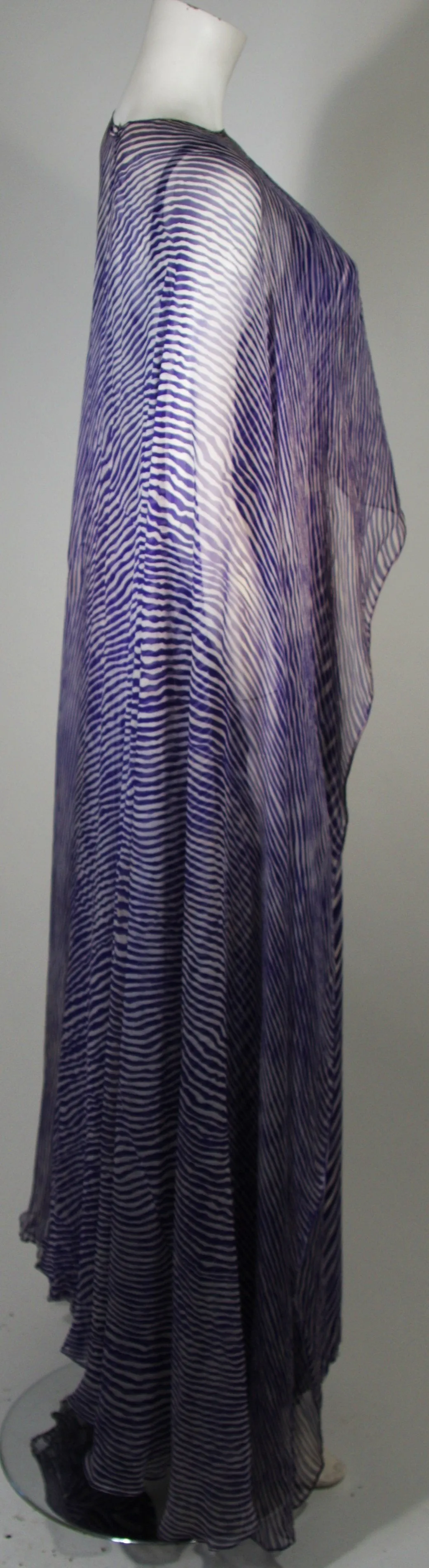 PERTEGAZ Couture Gown with Kaftan Overlay and Belt Size Small